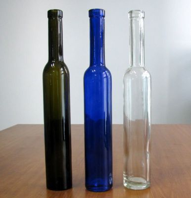 glass ice wine bottle